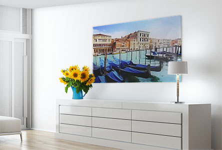 wohnraum boote venedig acrylglas